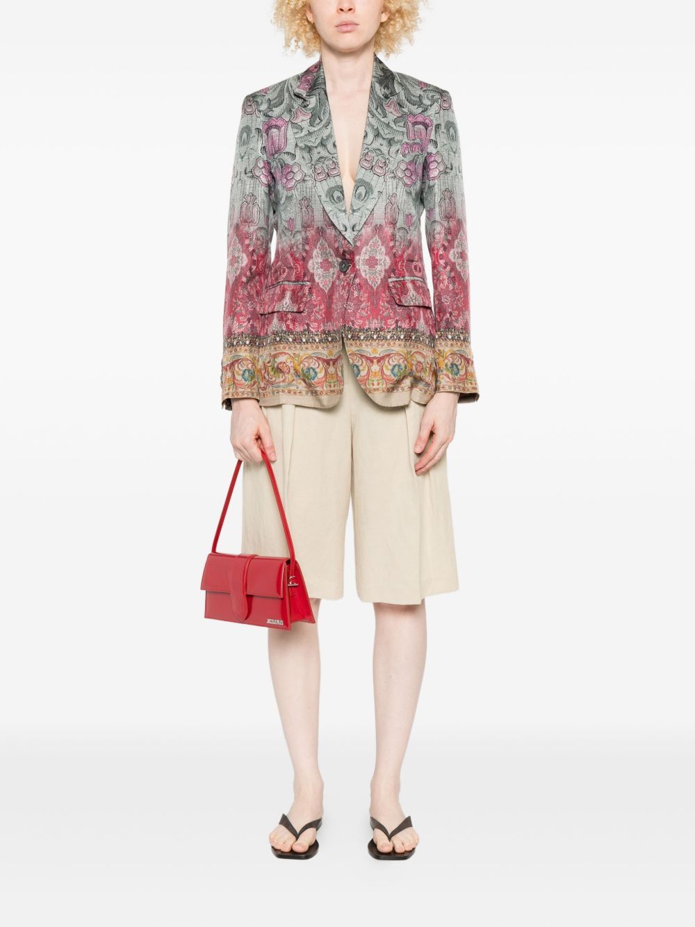 Pierre-Louis Mascia SILK SINGLE-BREASTED JACKET Size M / US 6-8 / IT 42-44 - 5 Thumbnail