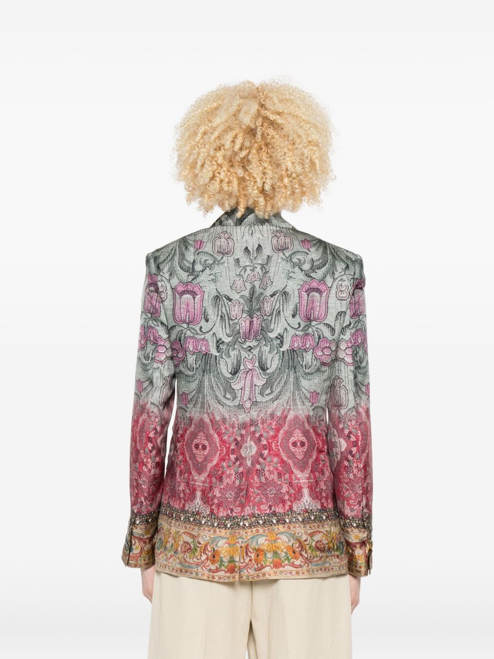 Pierre-Louis Mascia SILK SINGLE-BREASTED JACKET Size XS / US 0-2 / IT 36-38 - 2 Thumbnail
