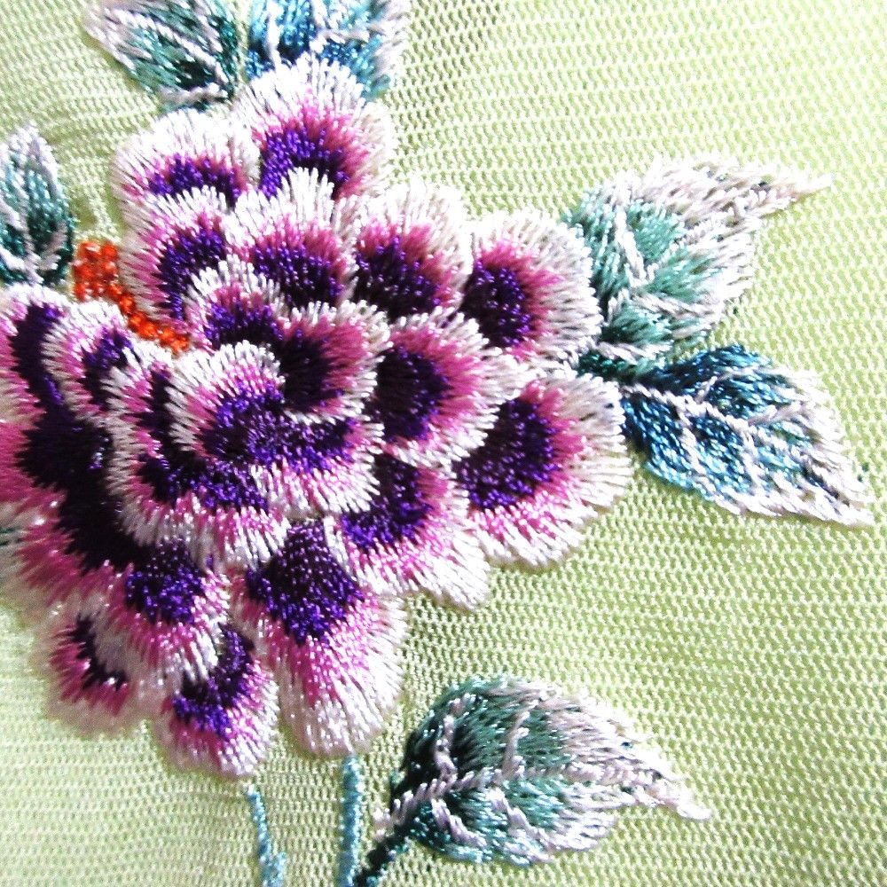 Other Other VIVIENNE TAM Flower Embroidery Power Net Shirt Others Tops DUTY FREE for USA Size ONE SIZE - 2 Thumbnail