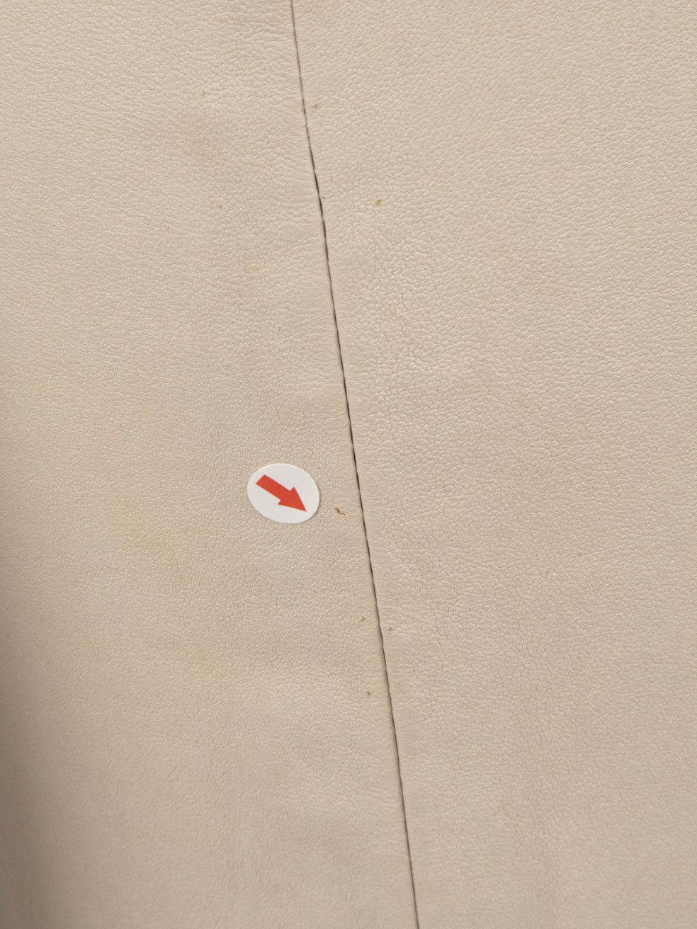 Joseph Beige Leather Clara Pencil Skirt Size 26" / US 2 / IT 38 - 9 Thumbnail