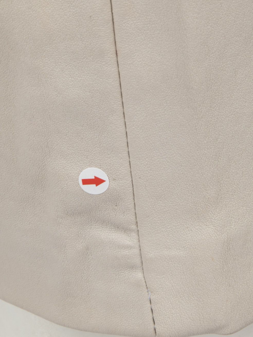 Joseph Beige Leather Clara Pencil Skirt Size 26" / US 2 / IT 38 - 5 Thumbnail