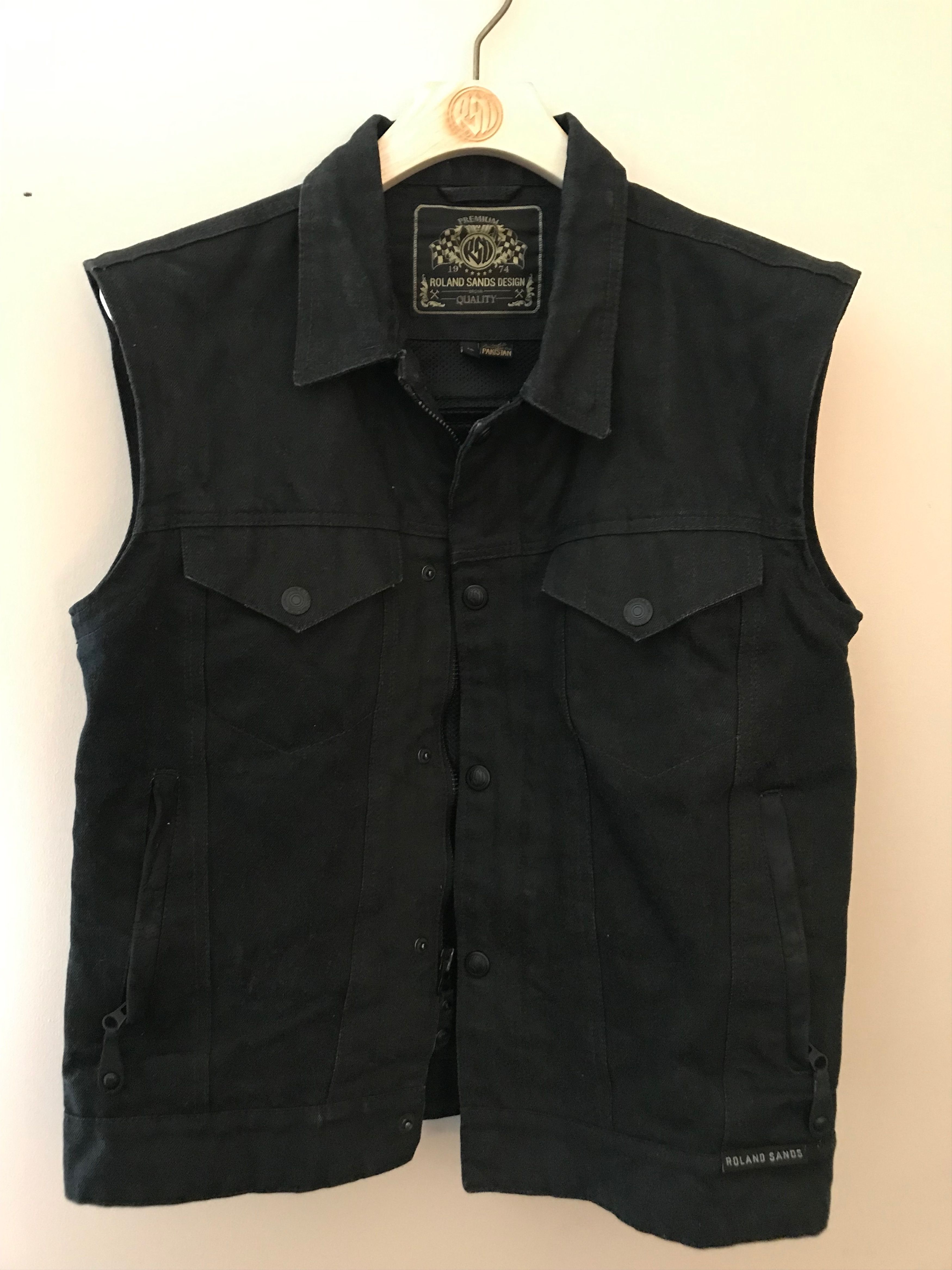 Roland Sands Designs Hefe Denim Leather Jacket Grailed