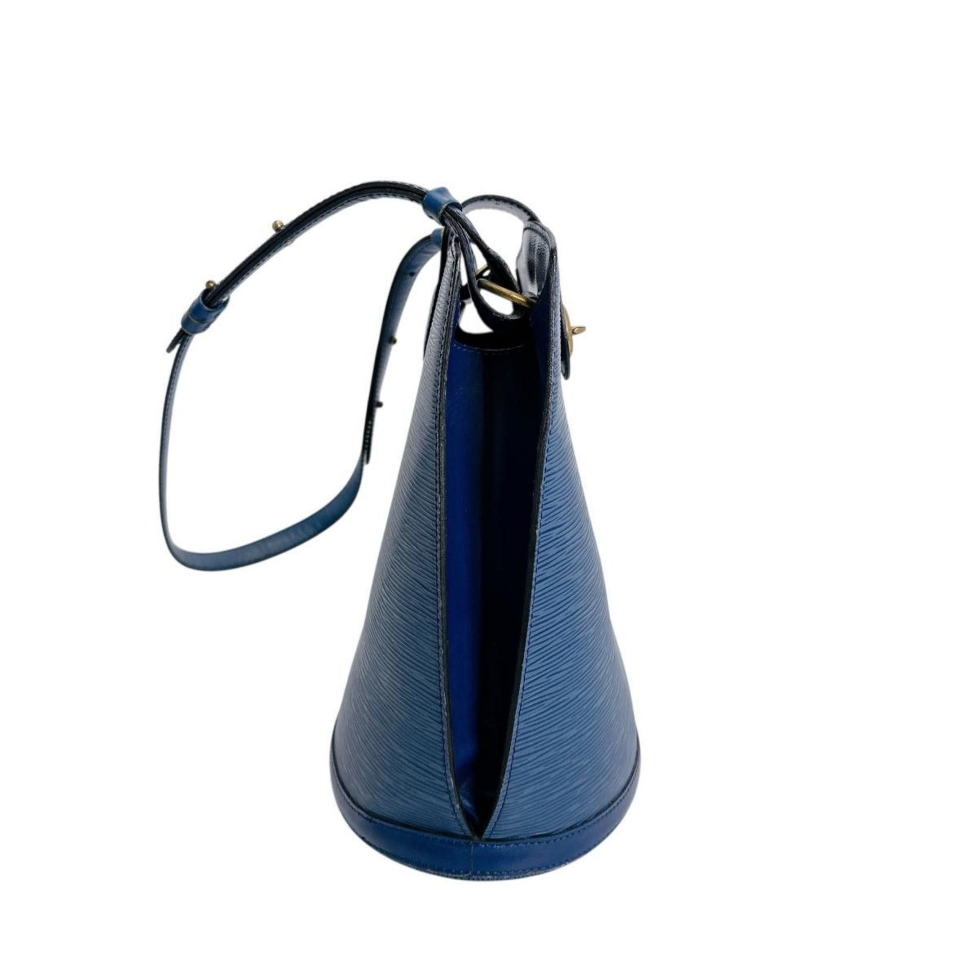 Louis Vuitton Epi Cluny Leather Shoulder Bag, M52255, Blue