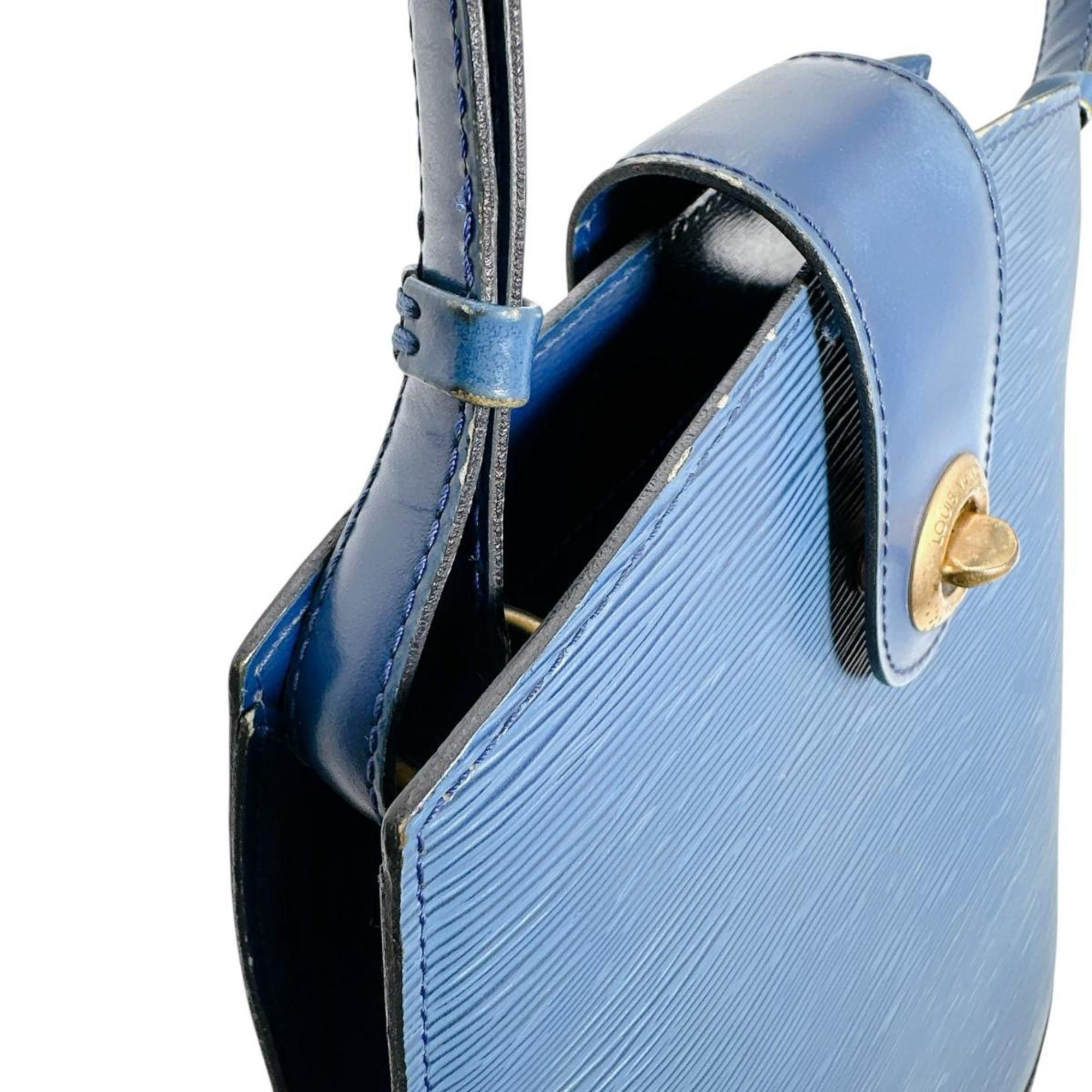 Louis Vuitton Epi Cluny Leather Shoulder Bag, M52255, Blue