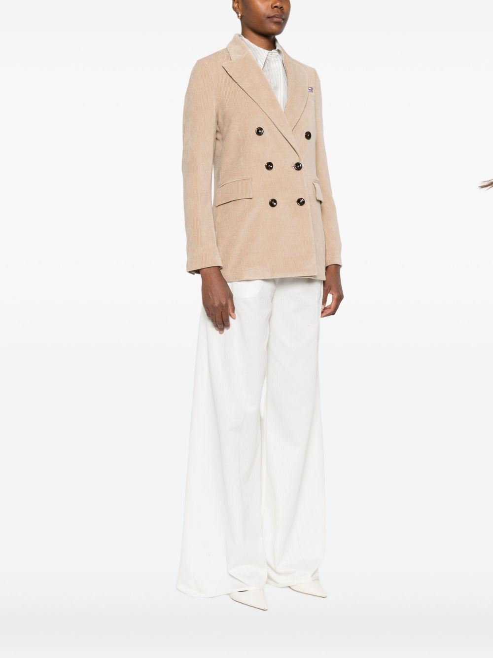Circolo 1901 COTTON DOUBLE-BREASTED JACKET Size M / US 6-8 / IT 42-44 - 2 Thumbnail