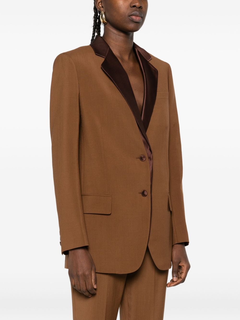 Fendi WOOL SINGLE-BREASTED JACKET Size M / US 6-8 / IT 42-44 - 3 Thumbnail