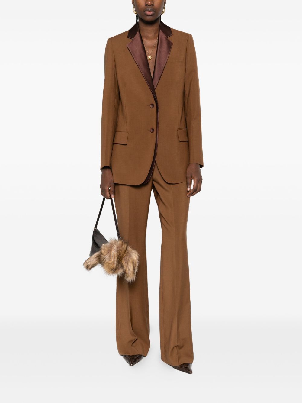 Fendi WOOL SINGLE-BREASTED JACKET Size M / US 6-8 / IT 42-44 - 5 Thumbnail