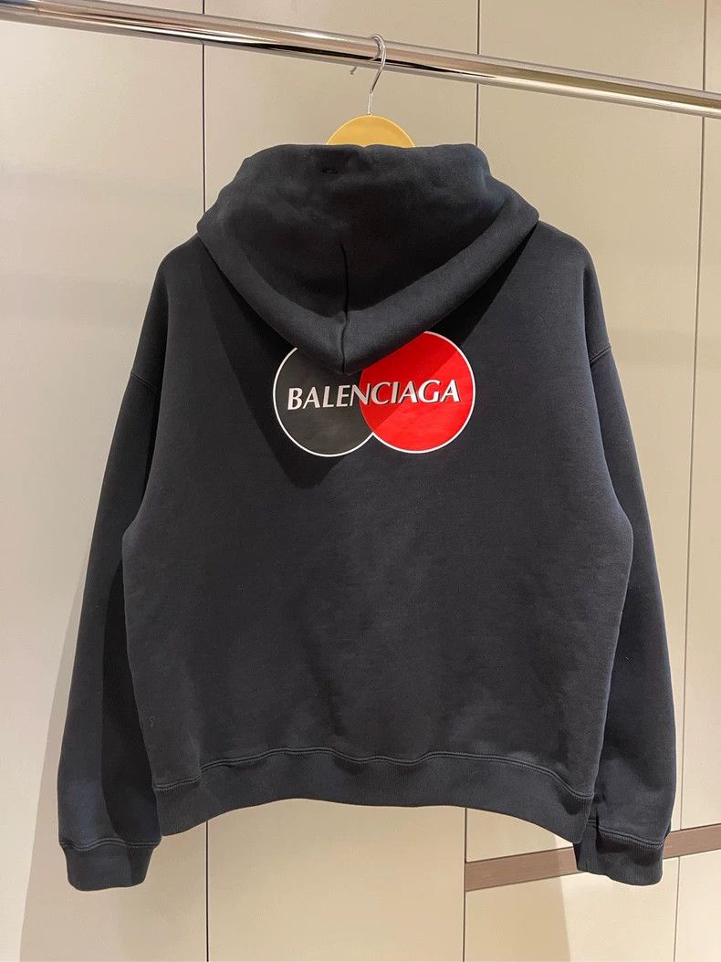 Balenciaga Balenciaga Black Mastercard Zip Hoodie - dmc Size US XL / EU 56 / 4 - 4 Thumbnail