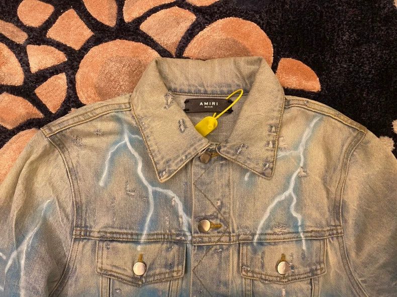 Amiri Amiri Three-Headed Dragon Denim Jacket - dmc Size US M / EU 48-50 / 2 - 3 Thumbnail
