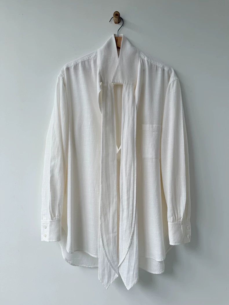 Yohji Yamamoto Yohji Yamamoto 2012SS Bow Shirt - dmc Size US L / EU 52-54 / 3 - 2 Thumbnail