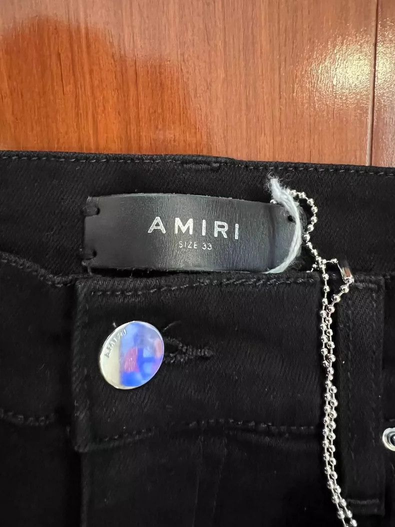 Amiri AMIRI RedBlack Jeans - dmc Size US 33 - 3 Thumbnail