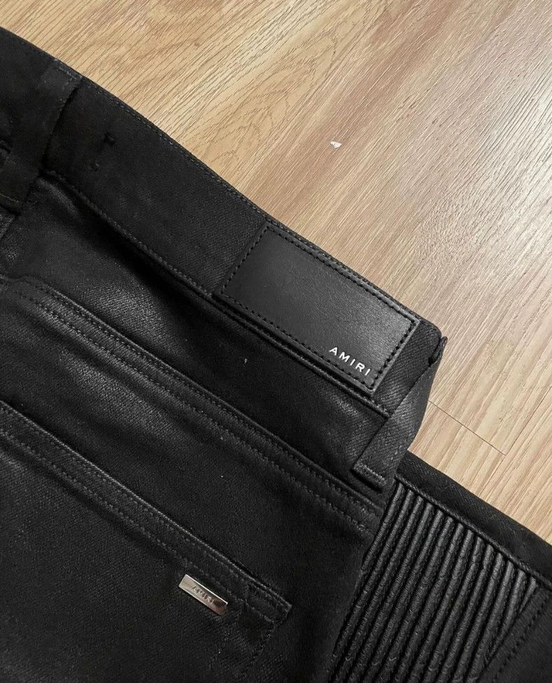 Amiri Amiri MX2 Black Waxed Collection Edition - dmc Size US 33 - 3 Thumbnail