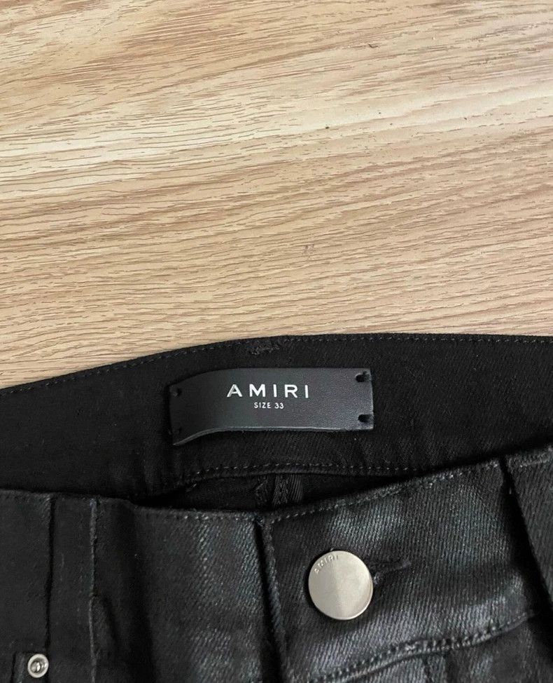 Amiri Amiri MX2 Black Waxed Collection Edition - dmc Size US 33 - 2 Thumbnail