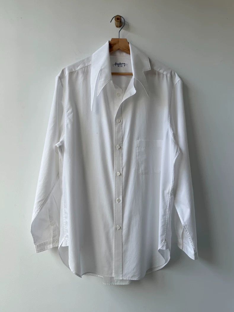 Yohji Yamamoto Yohji Yamamoto Pour Homme Asymmetric Collar Shirt - dmc Size US M / EU 48-50 / 2 - 6 Thumbnail