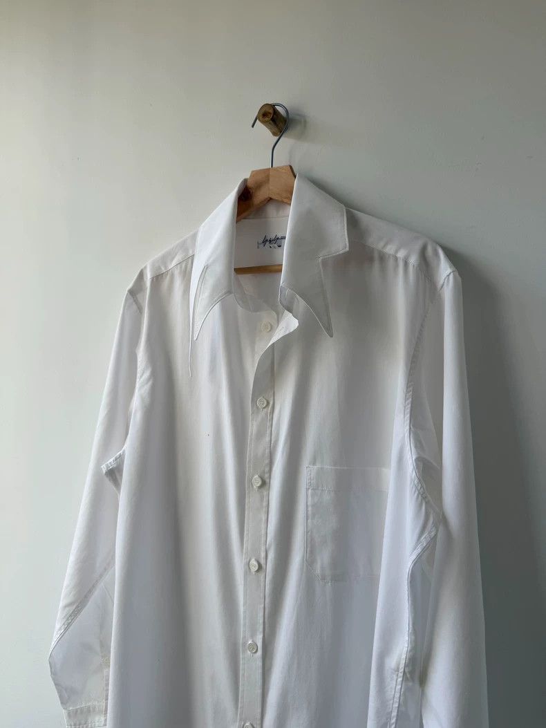 Yohji Yamamoto Yohji Yamamoto Pour Homme Asymmetric Collar Shirt - dmc Size US M / EU 48-50 / 2 - 2 Thumbnail