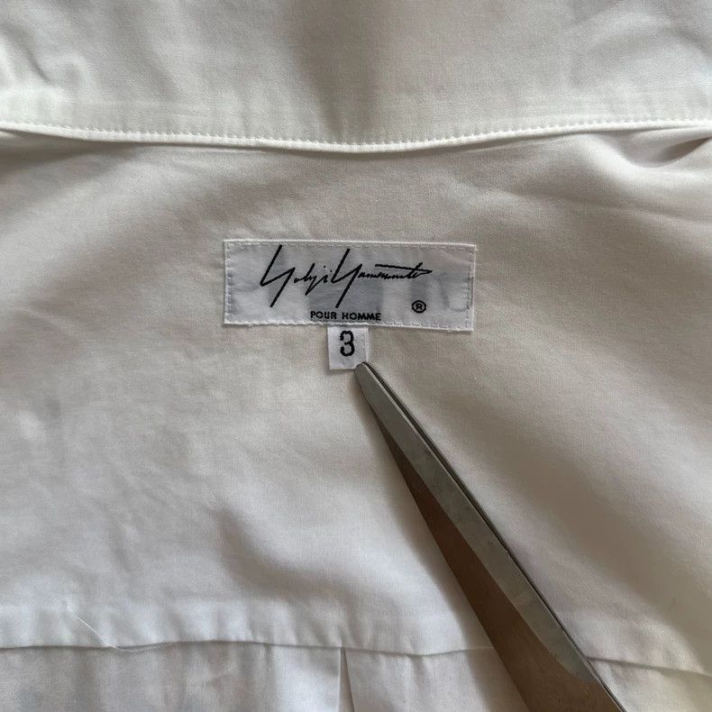 Yohji Yamamoto Yohji Yamamoto Pour Homme Asymmetric Collar Shirt - dmc Size US M / EU 48-50 / 2 - 4 Thumbnail