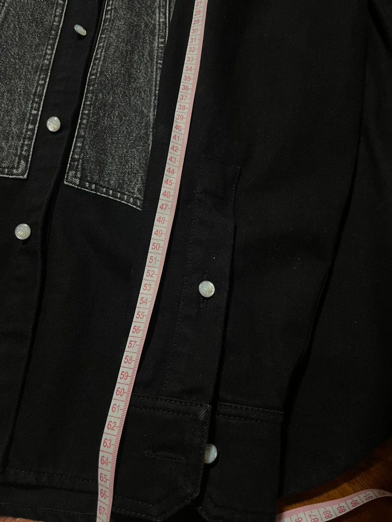 Versace Versace Men's Black Gray Denim Shirt Jacket - dmc Size US L / EU 52-54 / 3 - 9 Thumbnail