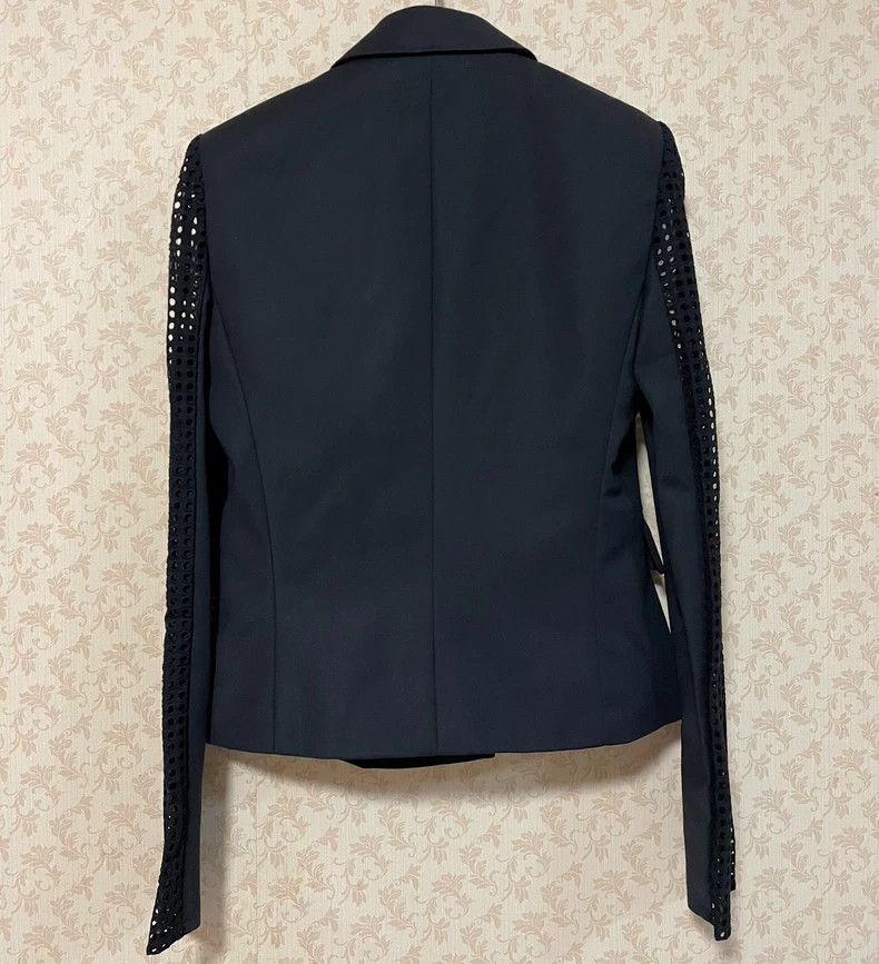 Versace Versace Black Blazer with Mesh Sleeves - dmc Size US S / EU 44-46 / 1 - 2 Thumbnail