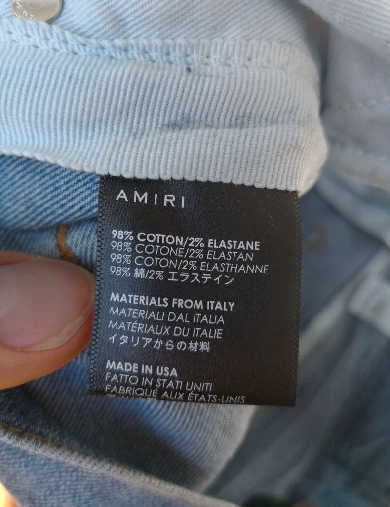 Amiri AMIRI Note Patch Distressed Jeans - dmc Size US 32 / EU 48 - 5 Thumbnail
