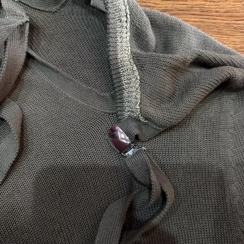 Yohji Yamamoto Y's Irregular Knit Sweater with Strap - dmc Size US L / EU 52-54 / 3 - 3 Thumbnail
