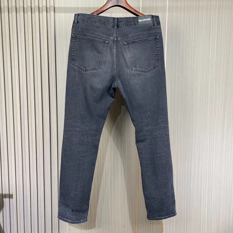 Balenciaga Balenciaga Black Gray Washed Denim Jeans - dmc Size US 33 - 2 Thumbnail