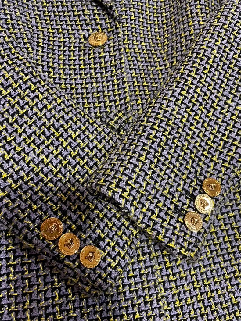 Versace Versace Logo Gold Button Blazer - dmc Size US XS / EU 42 / 0 - 2 Thumbnail
