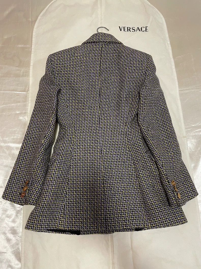Versace Versace Logo Gold Button Blazer - dmc Size US XS / EU 42 / 0 - 5 Thumbnail