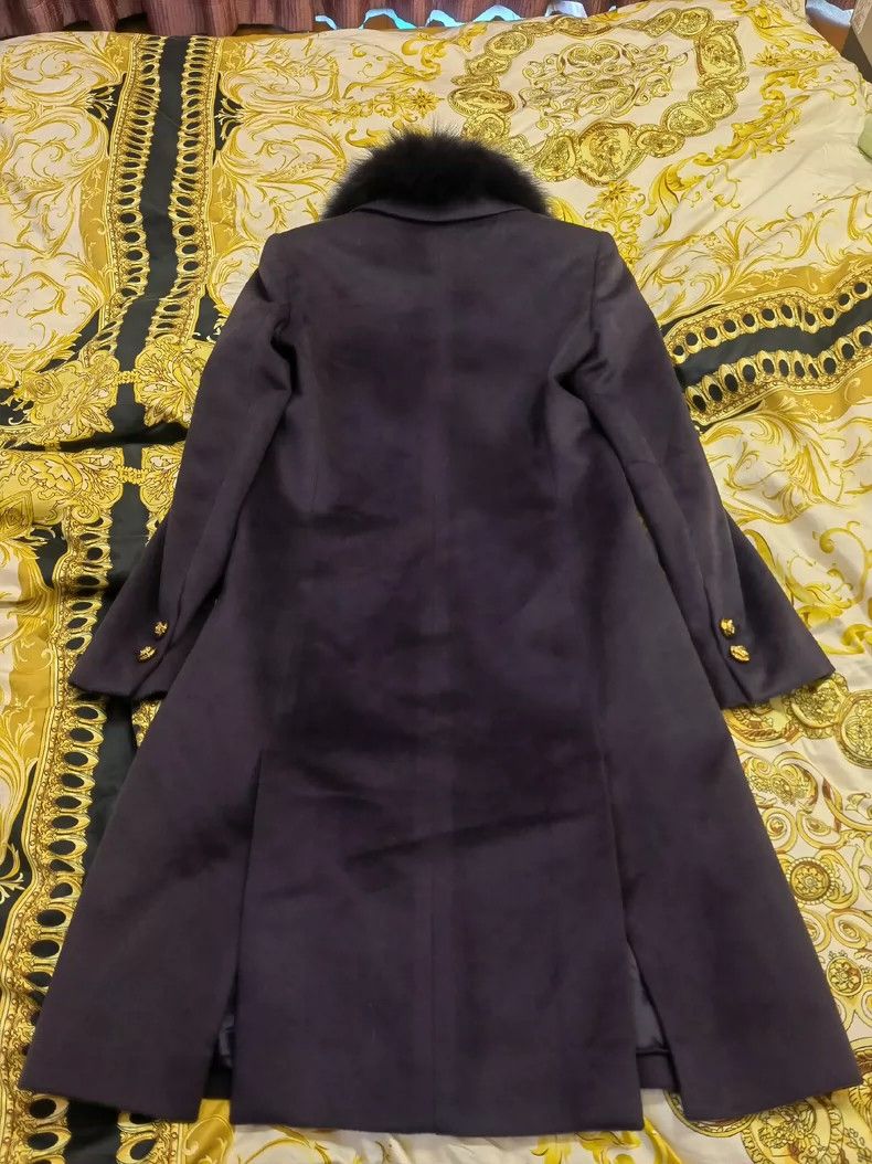 Versace Versace Purple Wool Fur Collar Coat - dmc Size US M / EU 48-50 / 2 - 3 Thumbnail