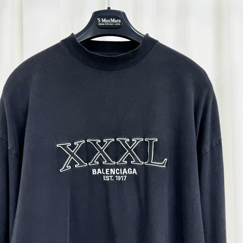 Balenciaga Balenciaga Embroidered Letter Washed Long Sleeve - dmc Size US M / EU 48-50 / 2 - 3 Thumbnail
