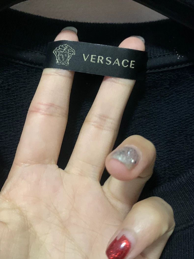 Versace Versace Embroidered Black Sweater - dmc Size US L / EU 52-54 / 3 - 2 Thumbnail
