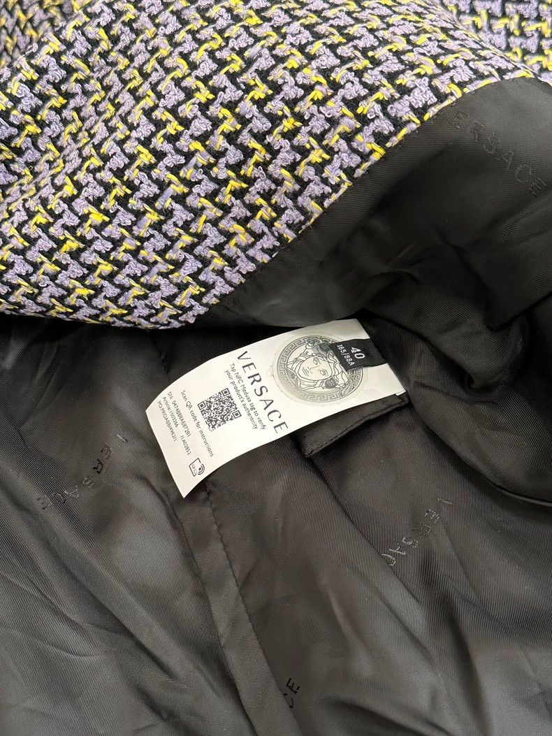 Versace Versace Tweed Woven Blazer - dmc Size US M / EU 48-50 / 2 - 2 Thumbnail