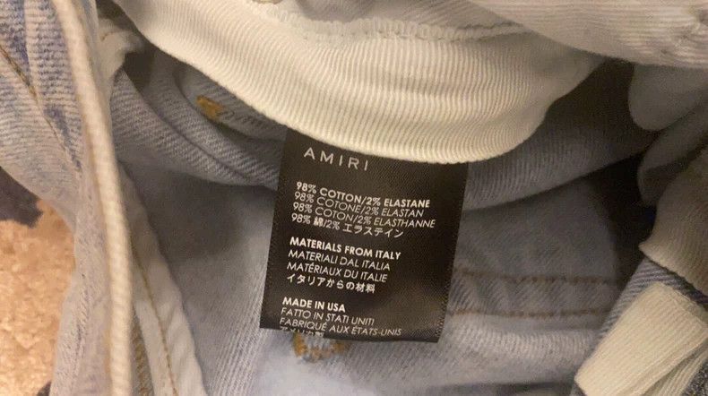 Amiri Amiri Floral Patchwork Distressed Jeans - dmc Size US 31 - 6 Thumbnail