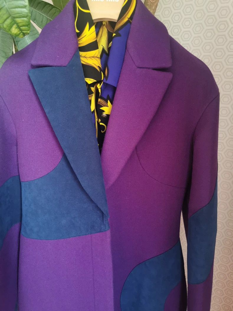 Versace Versace Barcelona Limited Edition Purple Coat - dmc Size US M / EU 48-50 / 2 - 4 Thumbnail