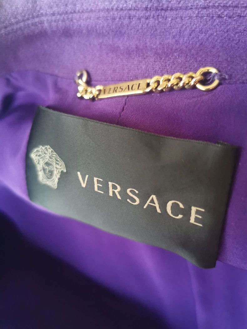 Versace Versace Barcelona Limited Edition Purple Coat - dmc Size US M / EU 48-50 / 2 - 8 Thumbnail