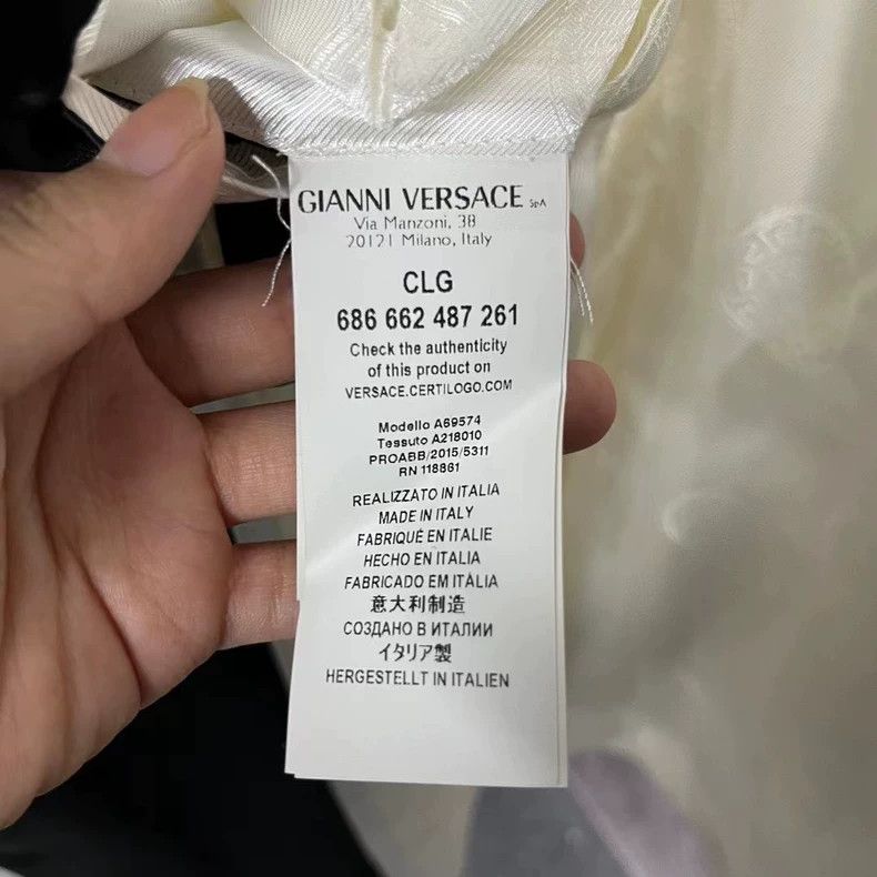 Versace Versace White Black Tuxedo Jacket - dmc Size US L / EU 52-54 / 3 - 7 Thumbnail