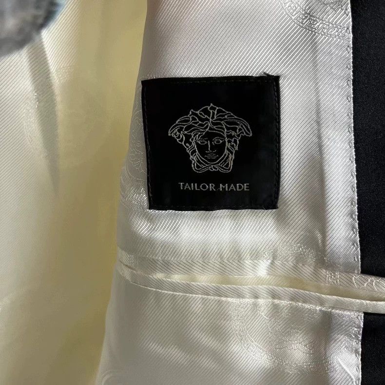 Versace Versace White Black Tuxedo Jacket - dmc Size US L / EU 52-54 / 3 - 5 Thumbnail