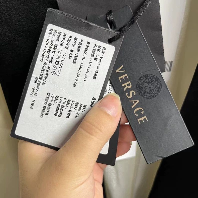 Versace Versace White Black Tuxedo Jacket - dmc Size US L / EU 52-54 / 3 - 4 Thumbnail