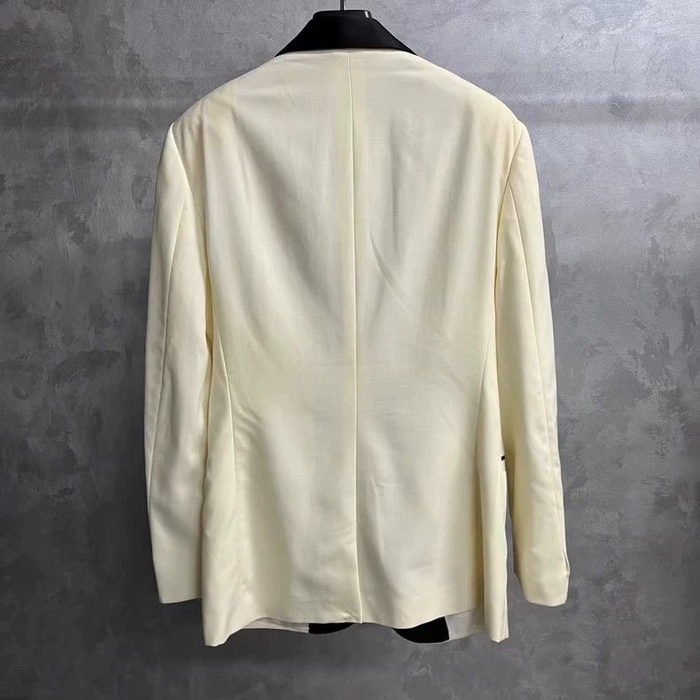 Versace Versace White Black Tuxedo Jacket - dmc Size US L / EU 52-54 / 3 - 2 Thumbnail