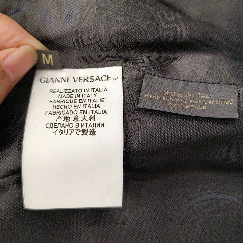 Versace Versace Stand Collar Leather Jacket - dmc Size US M / EU 48-50 / 2 - 7 Thumbnail