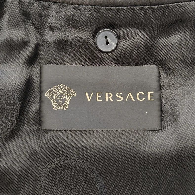 Versace Versace Stand Collar Leather Jacket - dmc Size US M / EU 48-50 / 2 - 4 Thumbnail