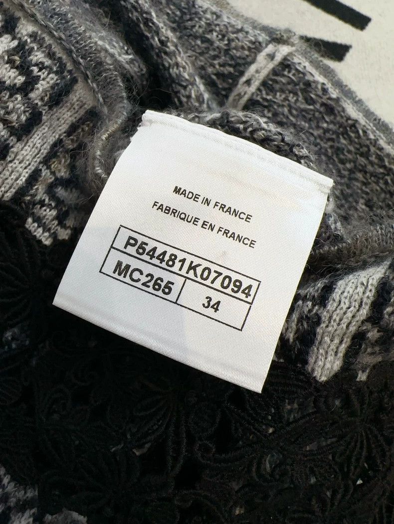 Chanel Chanel Black White Snowflake Knit Top - dmc Size US M / EU 48-50 / 2 - 5 Thumbnail