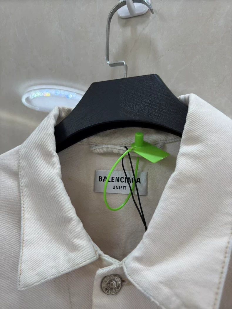 Balenciaga Balenciaga Logo Embroidered Denim Jacket - dmc Size US XS / EU 42 / 0 - 3 Thumbnail