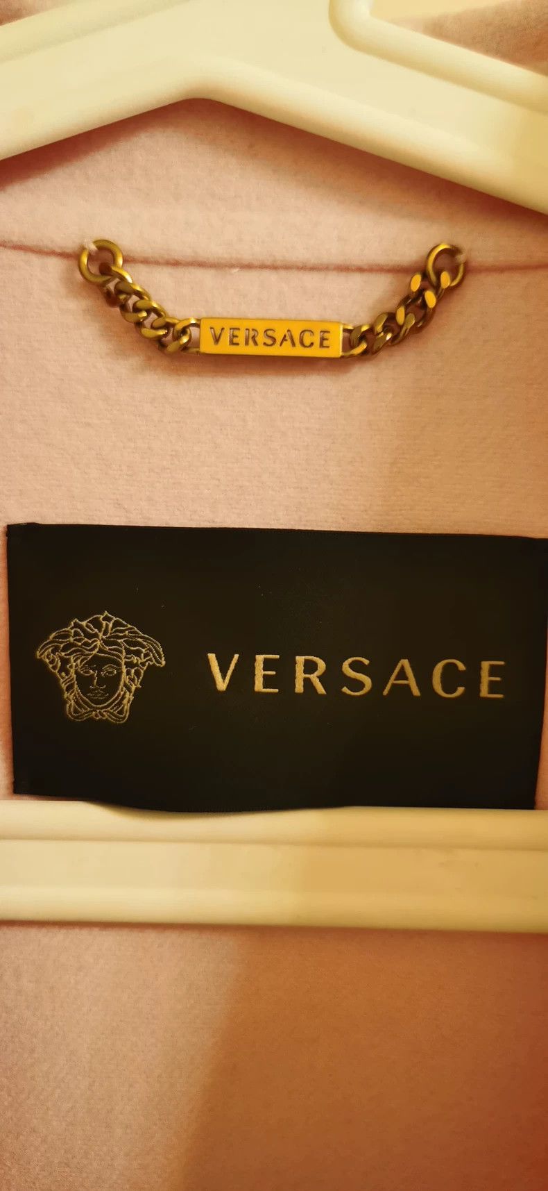 Versace VERSACE Pink Wool Coat with Medusa Buttons - dmc Size US S / EU 44-46 / 1 - 3 Thumbnail