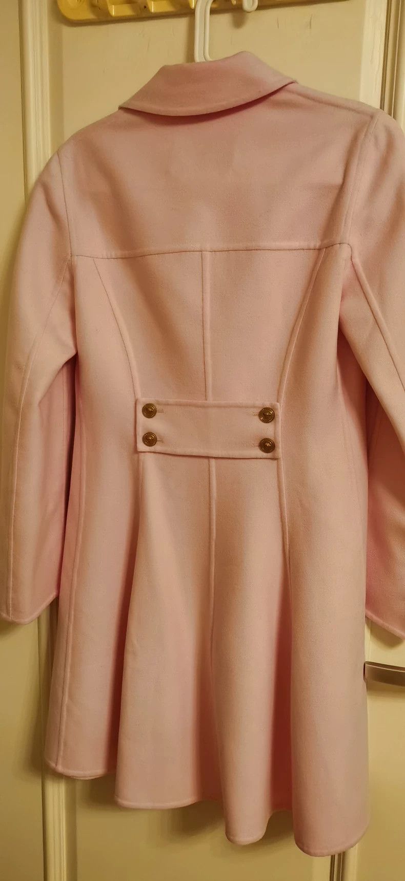 Versace VERSACE Pink Wool Coat with Medusa Buttons - dmc Size US S / EU 44-46 / 1 - 4 Thumbnail