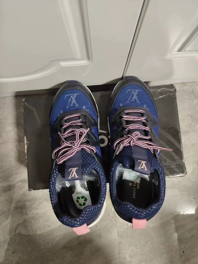 Louis Vuitton Louis Vuitton Low-Top Blue Sneakers - dmc Size US 7.5 / EU 40-41 - 5 Thumbnail