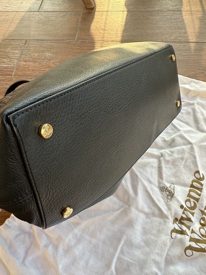 Vivienne Westwood Vivienne Westwood Black Leather Tote Bag - dmc Size ONE SIZE - 9 Thumbnail