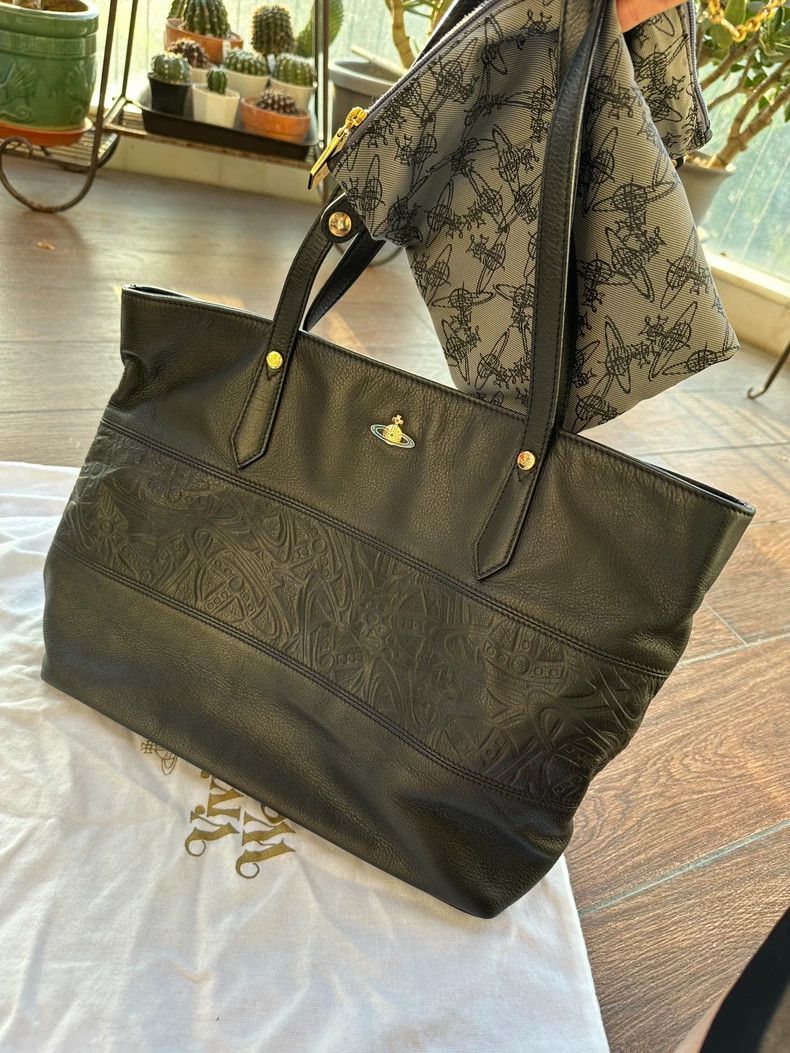 Vivienne Westwood Vivienne Westwood Black Leather Tote Bag - dmc Size ONE SIZE - 4 Thumbnail