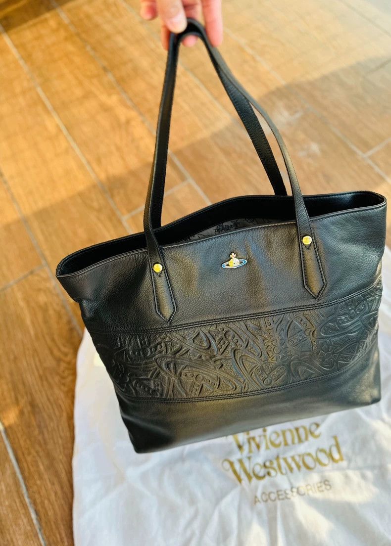 Vivienne Westwood Vivienne Westwood Black Leather Tote Bag - dmc Size ONE SIZE - 5 Thumbnail