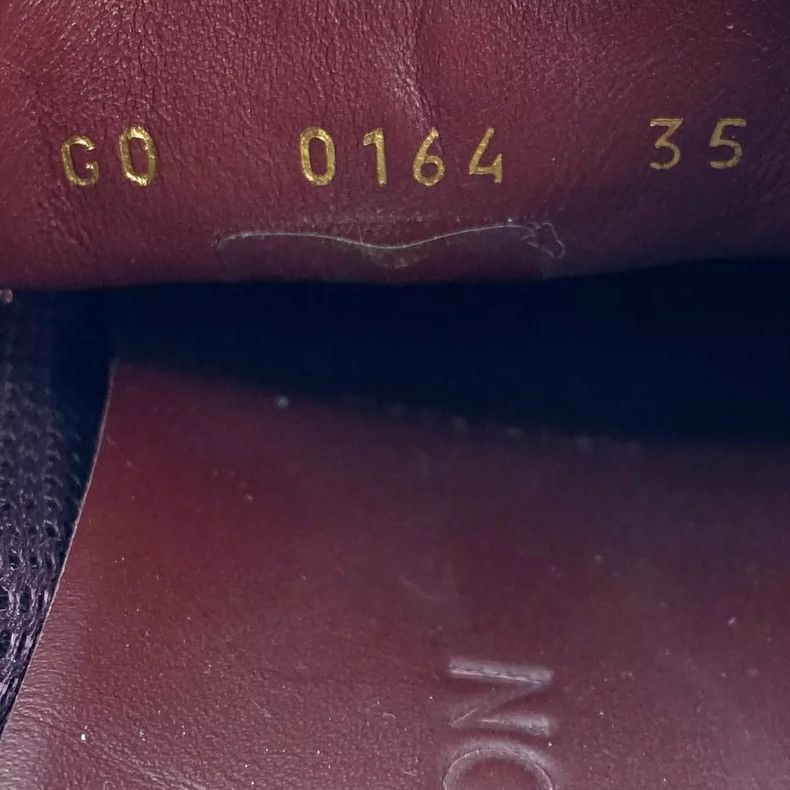 Louis Vuitton Louis Vuitton Red Leather Casual Shoes - dmc Size US 5 / EU 37 - 7 Thumbnail