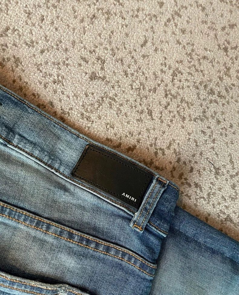 Amiri AMIRI Distressed Patchwork Blue Jeans - dmc Size US 32 / EU 48 - 3 Thumbnail